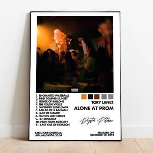 Tory Lanez - Alone At Prom - Custom Album Print - Hip Hop Wall Art - Personalized Album Cover - Tory Lanez Poster - Custom Album Poster