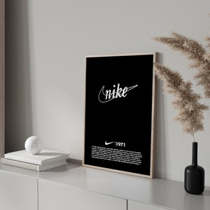 Ensemble d'impression numérique Nike Evolution Posters inspirés de l'histoire du logo Nike Cadeau parfait pour petit ami Art hypebeast Décoration de bureau à domicile image 3