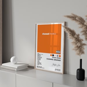 Póster de Frank Ocean, póster de Channel Orange, póster de rap, póster de hip hop, póster de álbum, póster de música, póster de álbum, Frank Ocean rubio, rubio