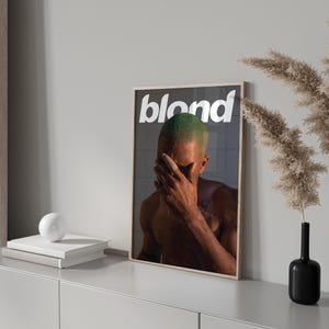 Póster de Frank Ocean, pósteres de rubias, póster de rap, póster de hip hop, póster de álbum, póster de música, póster de álbum, Frank Ocean rubio, rubio