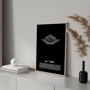 Nike Evolution digitale printset Op Nike geïnspireerde logogeschiedenisposters Perfect cadeau voor vriend Hypebeast-kunst Thuiskantoor decor afbeelding 5