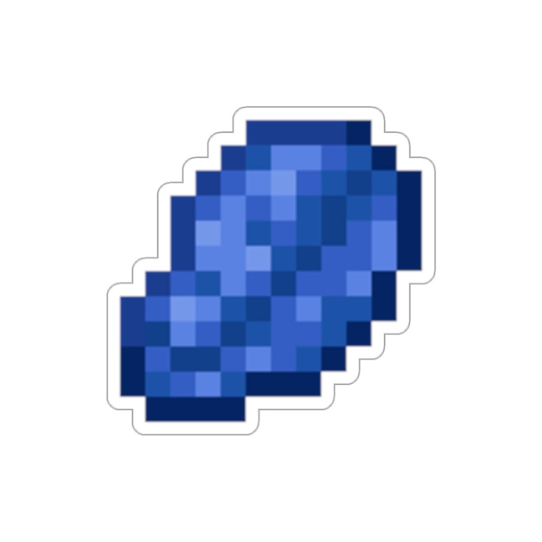 Minecraft Lapis Lazuli Sticker Pixel Art Decal - Etsy