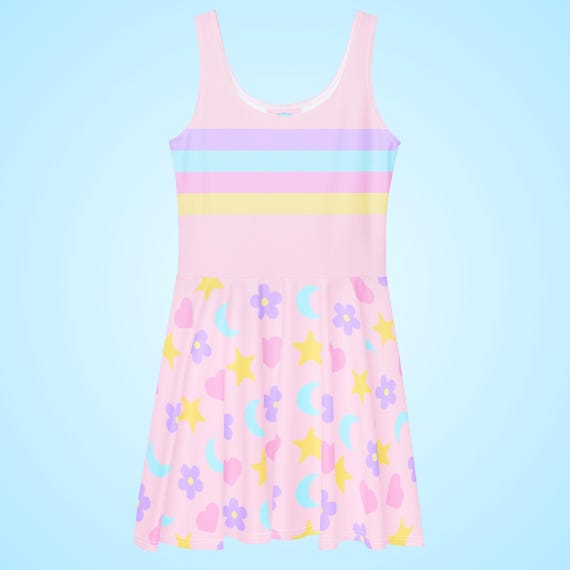 fairy kei dress Fairy Kei Pink Corset Waist Halter Neck Princess Dress Tiered Lace Ruffles Skirt