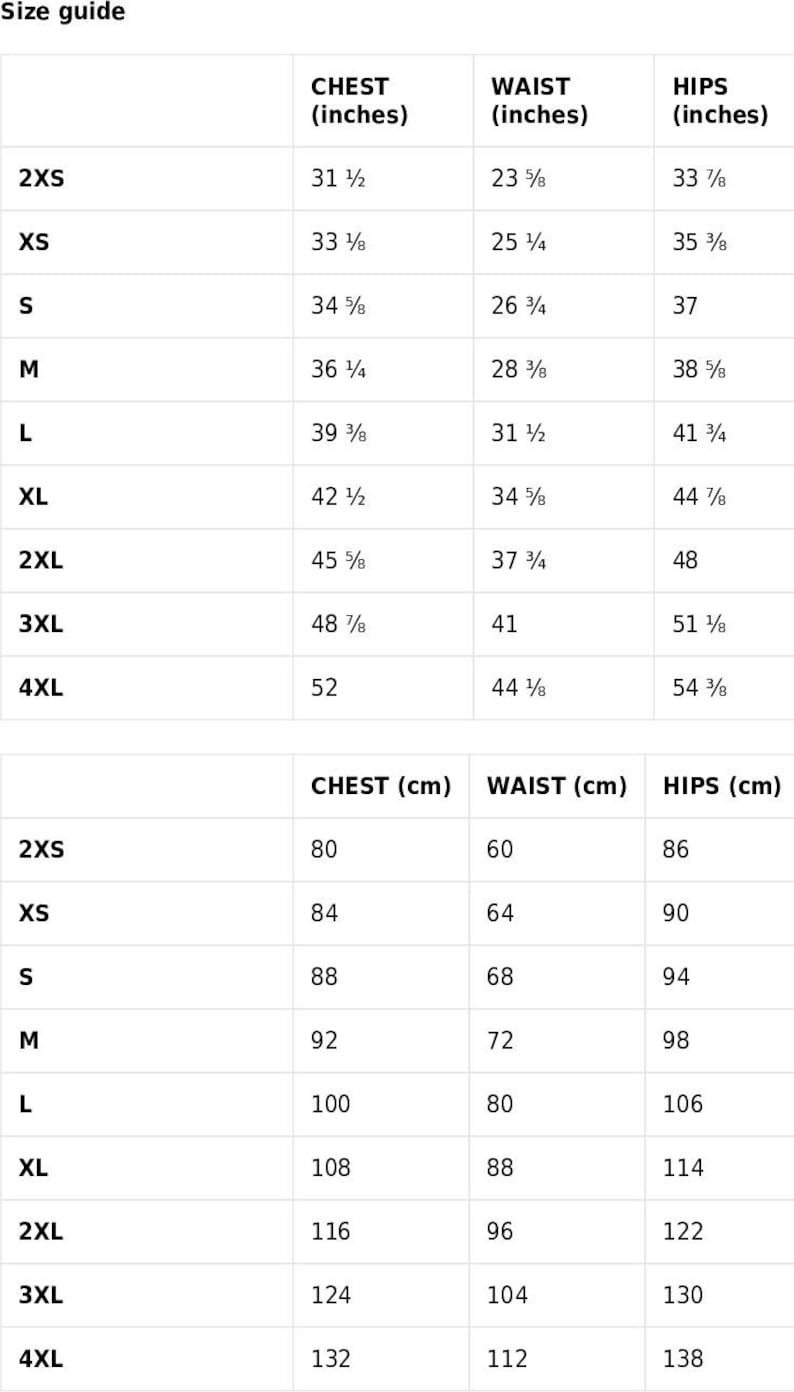 Pink Coquette T-Shirt Dress Loungewear size chart