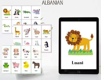 Animal flashcards digital download