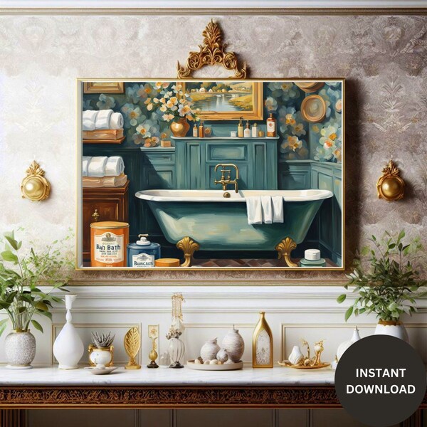 Vintage Bath Time: Artwork Inspired by Classic Bath Products