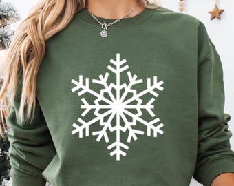 Snowflake Winter Christmas Sweatshirt, Christmas Snowflake Sweater, Snowflake Christmas Hoodie, Women Christmas Sweater, Winter Sweatshirt