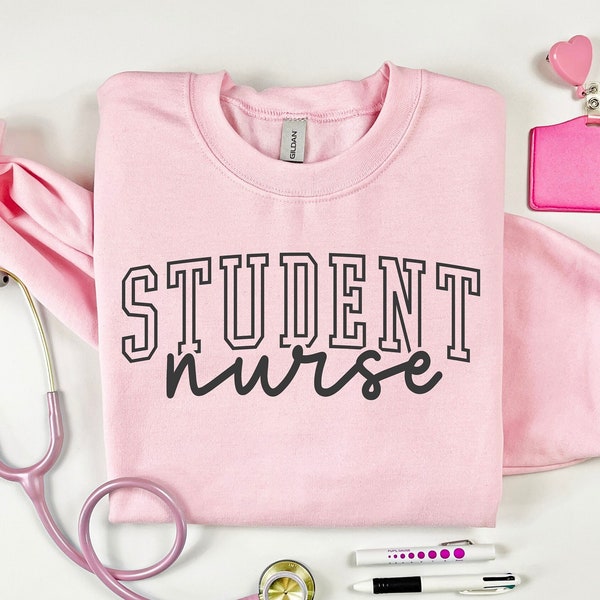 Student Nurse Sweatshirt, Nursing School Sweatshirt, Rn Sweatshirt,  Womens Crewneck Sweatshirt, Future Nurse Shirt, Gift For Nurse,  Nurse