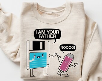 I am Your Father T-Shirt, Floppy Disk Shirt, Computer Science T Shirt, Engineer Shirt, Engineering, Coding Tshirt, Computer Tech USB Tee
