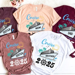 Custom Disney Cruise 2025 Shirt, Custom Disney Cruise Family Matching Shirt, Disney Custom Name Shirt, Disney Family Shirts, Family Vacation