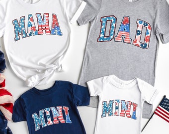 4th Of July Family Matching Shirt, 4th of July Family Matching Tees, American Family Shirt,Patriotic Family Shirt,Fourth Of July Party Shirt