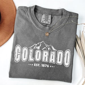 Comfort Colors® Colorado Shirt, Rocky Mountains Shirt, Retro Colorado Shirt, Colorado Lover Shirt, Colorado Mountain Shirt, Colorado State