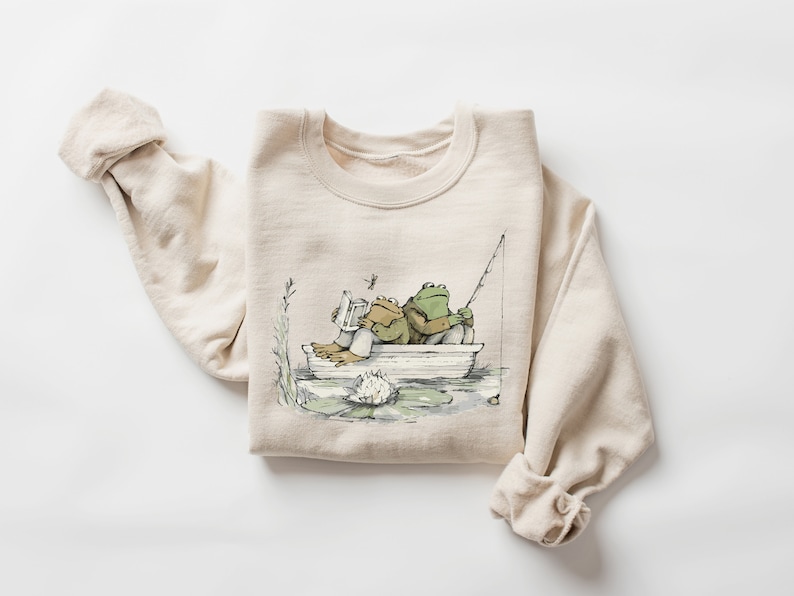 Frog 90s Graphic Shirt, Retro Toad Tee, Nature Shirt, 2000s Frog T-Shirt, Book Lovers Shirt, Funny Fishing Shirt, Frog Shirt image 3