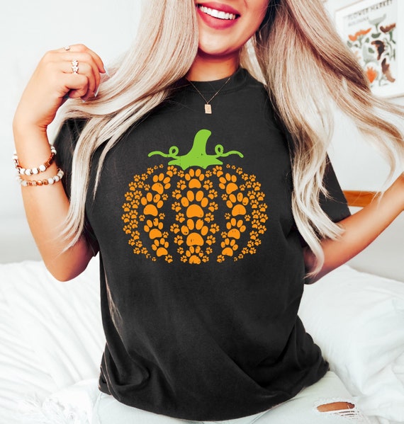 Paw Pumpkin Shirt Paw Print Shirt Pumpkin Dog Shirt Dog Halloween Shirt retro Pumpkin Halloween Shirt Halloween Sweatshirt thanksgiving Etsy Canada