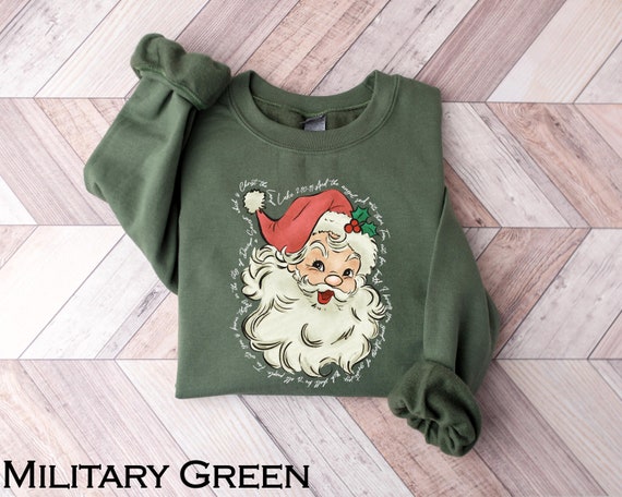 Santa Claus Bible Verse Shirt, Christian Santa Claus Shirt, Christian Christmas Gift, Christmas Faith Shirt, Cute Santa Shirt,Xmas Women Tee