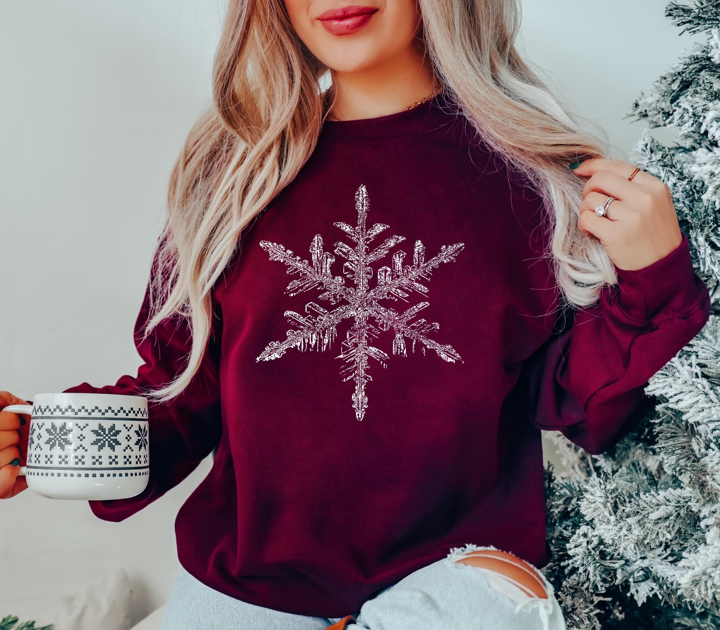 トップス SNOW FLAKE SWEAT SHIRTS Snowflake Sweat Shirt - Etsy