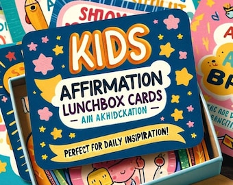 Inspirerende notities voor kinderlunchbox | Dagelijkse affirmaties voor kinderen | Motiverende notities voor studenten | Terug naar schoolnotities | Serie 17-32