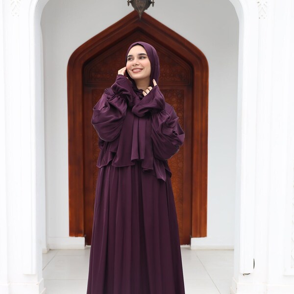 Asman Skirt  in Pure Crushed Velvet Aubergine main image 0