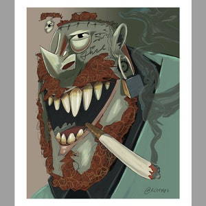 Posty Monster Art Print