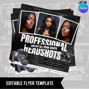 Photographer Flyer,Videographer Flyer, Photoshoot Promo Flyer, Photography Business Flyer, Professional Headshots Flyer, Small business
