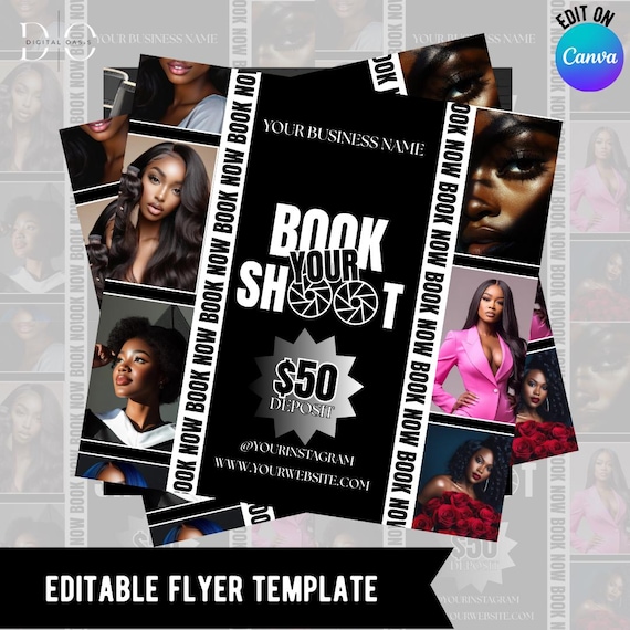 Photo shoot Promo Flyer, Photography Business Flyer, Professional Photoshoot Flyer, Studio Photoshoot, Photography Flyer, Photoshoot Booking
