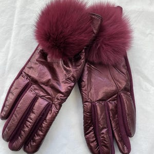 Gloves, Ladies Gloves, Dark Red Gloves, Smart Touch Gloves, Windproof Gloves, Winter Accessories, Gift