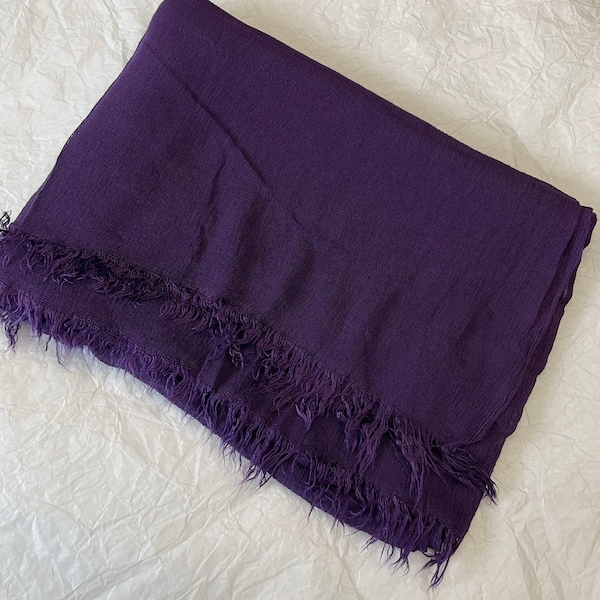 Purple Scarf, Large Scarf, Cotton Scarf, Summer Shawl, Pareo, Soft Wrap,  Accessories, Gift