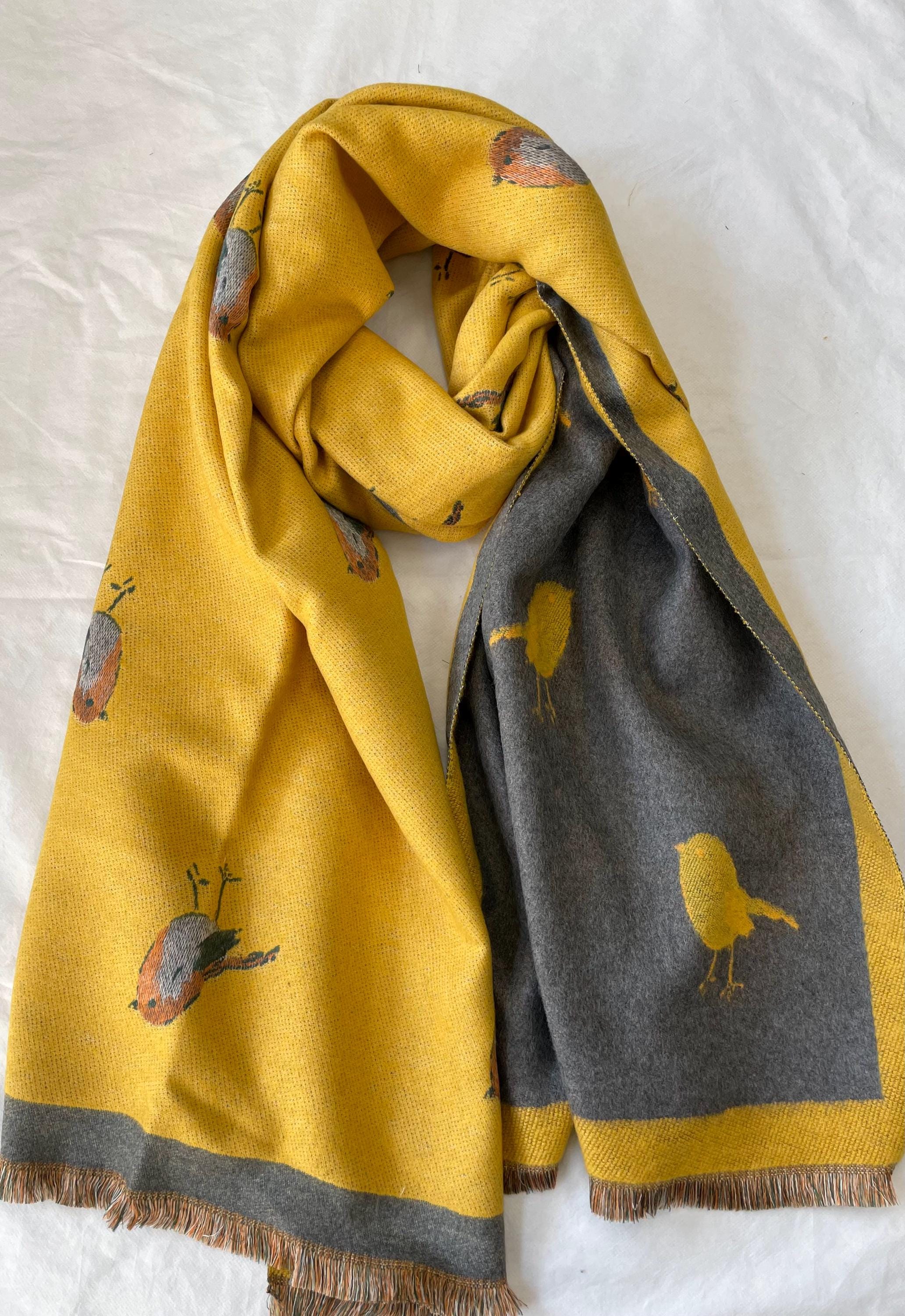 Yellow Wool Shawl