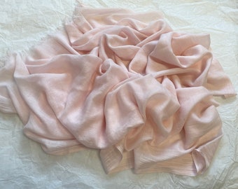 Light Pink Cotton Scarf, Large Summer Shawl Wrap
