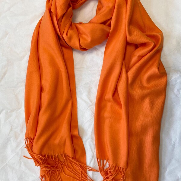 Orange Leaves Scarf main image 1