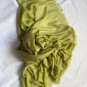 Olive Green Cotton Scarf,  Large Soft Summer Shawl