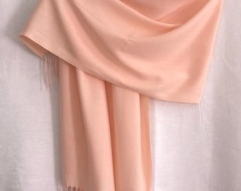 Pink  Large Scarf, Wool Shawl, Soft Wrap, Warm Pashmina, Winter Accessories, Gift