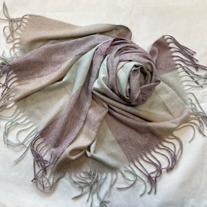 Purple Blue Scarf, Large Scarf, Wool Shawl, Soft Wrap, Warm Pashmina, Winter Accessories, Gift