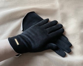 Gloves, Ladies Gloves, Black Gloves,  Winter Accessories, Women's Gloves, Gift