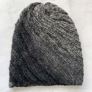 Hat, Knit Wool Beanie, Gray Hat, Warm Beret, Women Hat, Winter Accessories, Gift