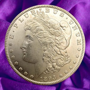 1893 S Morgan Silver Dollar RARE Key Date Unzirkulierte Mint State Münze