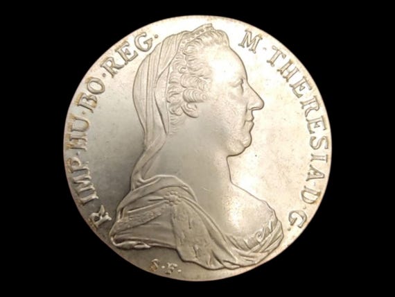 1780 Maria Theresa Thaler Austria Silver Uncirculated Coin - Etsy