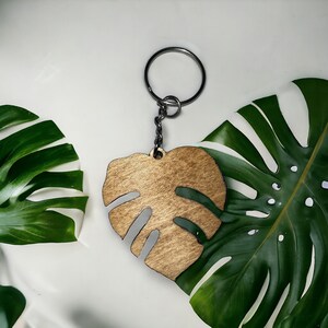 Blank monstera Keychain