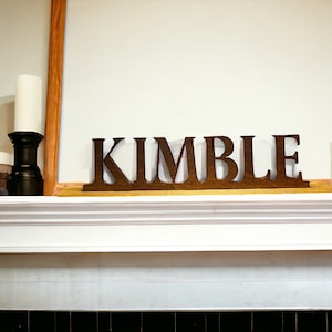 Custom Name Sign Personalized Name 12” Sign Shelf Sitter Decor Family Name