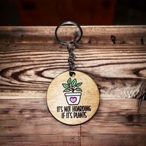 Funny Friend Gift Friend Gift for Plant Lover Funny Plant Gift Birthday Gift Funny Stocking Stuffer Keychain Plant Keychain