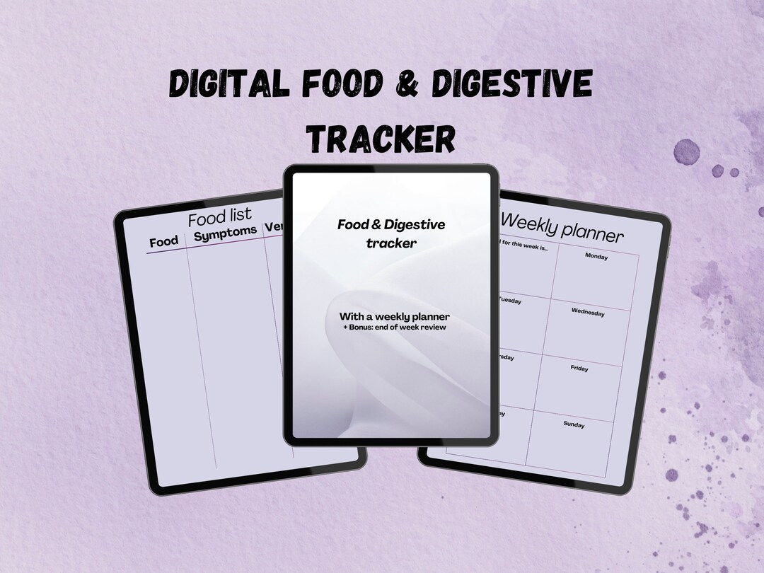 Digital Digestive & Food Tracker, Gut Tracker, Food Sensitivity Tracker ...
