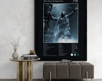 The Weeknd Tour Poster, After hours till dawn poster, After hours poster, the Weeknd minimalist poster, digital download