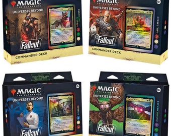 Magic The Gathering: Fallout - Commander Deck - Bundle of 4 - PRE-ORDER (Releases 3/8/2024)