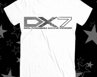 DX-7 sintetizador de algoritmo programável digital analógico fm dx21 dx7 melhor vendedor camiseta superior 376