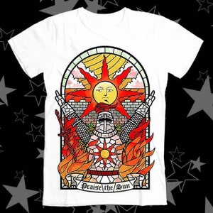 Carte de tarot Louanges au soleil, Dieu merci, jeux en ligne Dark Souls Gamer, meilleur vendeur, t-shirt 293