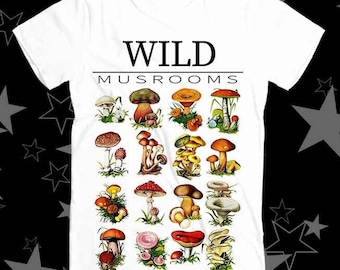 キノコ シャンピニオン 菌学 アンティーク 植物学 薬草学 植物 菌類 採集 ベストセラー トップ Tシャツ 275