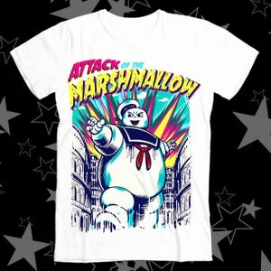Stay Puft Ghostbusters Attack Of The Marshmallow Best Seller Top Tee T Shirt 385
