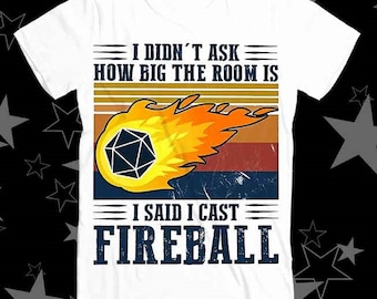 DM I Cast Fireball DND Critical Role Dungeon Master Wizard Dragon Pathfinder Dungeons ベストセラー トップ Tシャツ 214