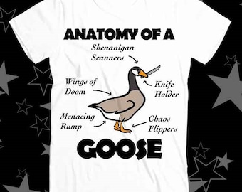 Anatomy of A Goose Duck Online Gaming Best Seller Top Tee T Shirt 186