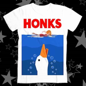 Honk Honk Jaws Honks Goose Duck DnD Best Seller Top Tee T Shirt 239